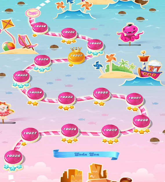 Candy Crush Saga level 10326-10340