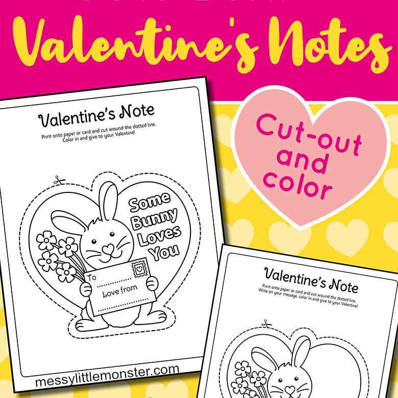Some bunny loves you printable valentines for kids
