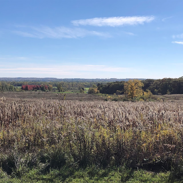 Breathtaking view from Marengo Ridge moraine in McHenry County, Illinois.