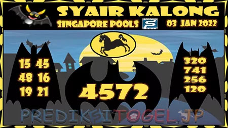 Syair Kalong Singapura Hari Ini 03-01-2022