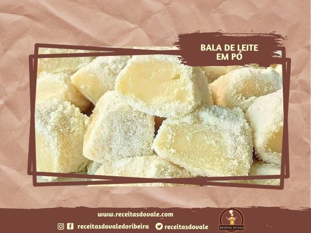 Receita de Bala de Leite em Pó