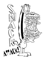 Snack attack coloring page