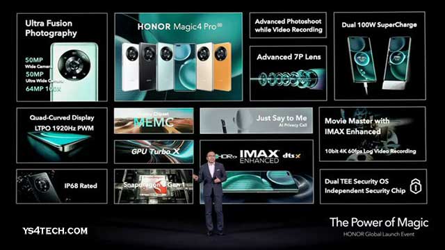 رسمياً سعر ومواصفات هاتف Honor Magic 4 Pro