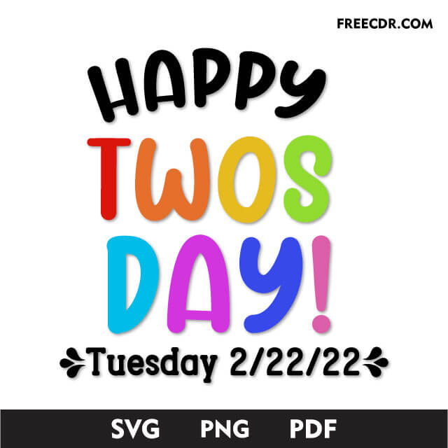 Twosday Gift Svg Free