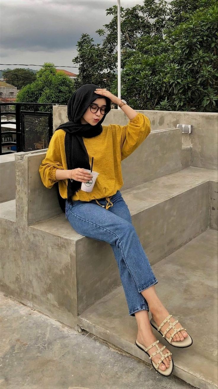 ootd hijab,images,photo,ootd casual,selebgram,foto