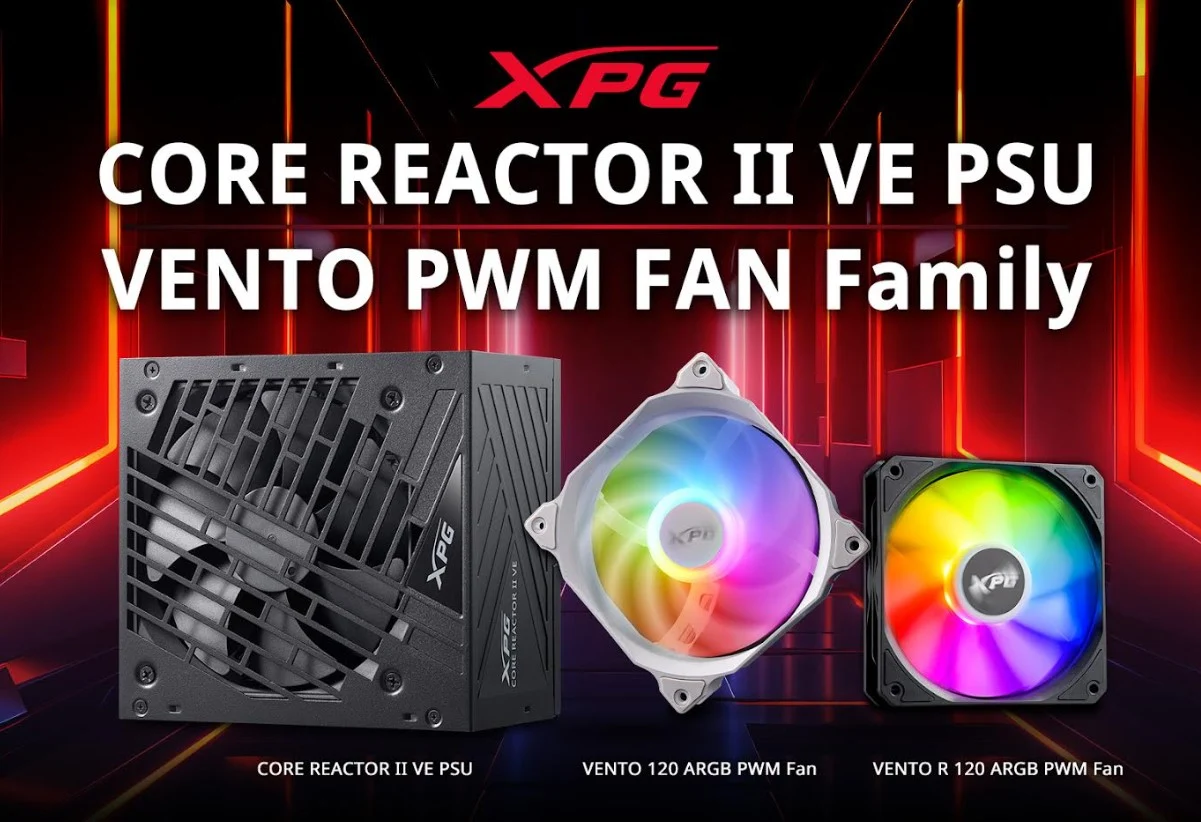 XPG Resmi Luncurkan PSU Core Reactor II VE dan Vento PWM Fan