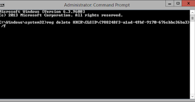 Hapus Registry Entries dengan Command Prompt