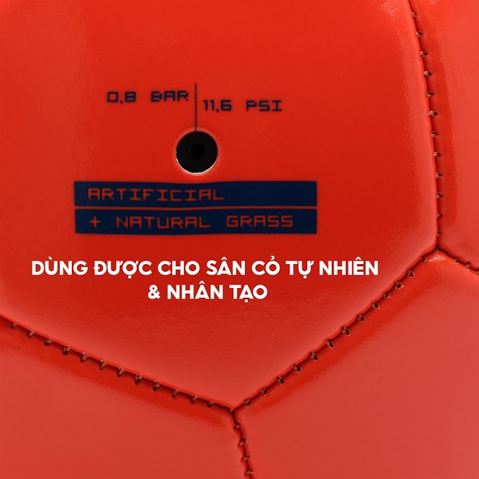 Mall Shop [ decathlon_vietnam ] Bóng đá KIPSTA f100 cỡ 4 (cho trẻ 8 -12 tuổi) - đỏ