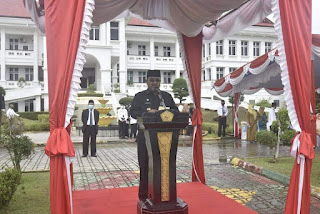 Bupati Karimun Memimpin Apel Upacara Puncak Peringatan Dirgahayu HAB ke 76 Kemenag RI