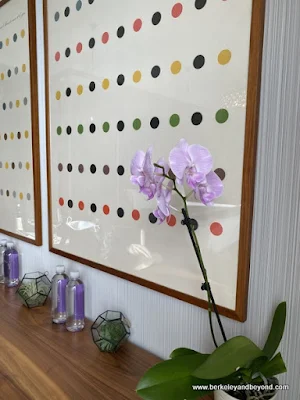 guest room at Park James Hotel in Menlo Park, California