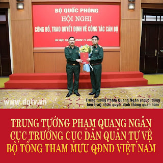 Các thủ trưởng Cục Dân quân tự vệ hiện nay