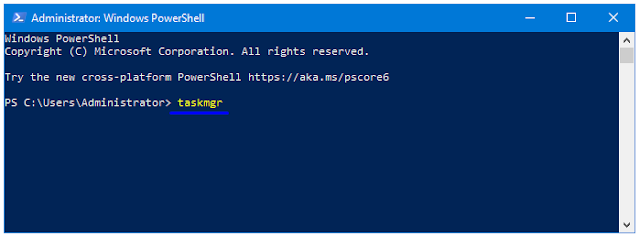 task manager powershell
