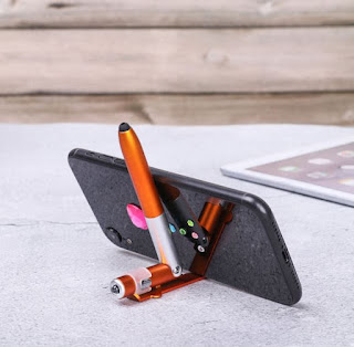 Foldable Screen Touch Pen Ballpoint Phone Holder