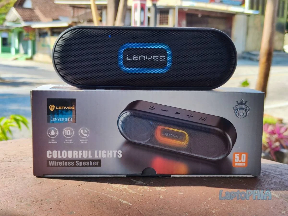 Review Lenyes S819, Speaker Bluetooth 20W Murah dengan LED RGB