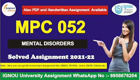 mpc 054; ignou pgdmh study material; mental health ignou notes; mental health pdf ignou