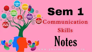 Communication skills Notes | Best B pharmacy Semester 1 free notes | Free PDF Download