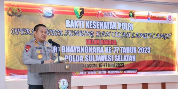 Maknai Hari Bhayangkara, Polda Sulsel Gelar Bakti Kesehatan Untuk Masyarakat