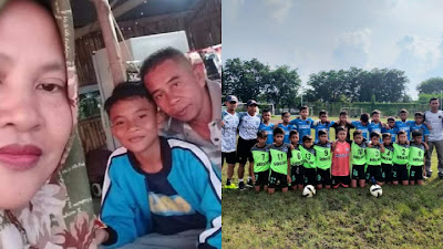 Berbekal Restu Orang Tua,Panji Dwi Sabil Asal Buwun Mas Sekotong Perkuat Colombo FC Surabaya U-12.