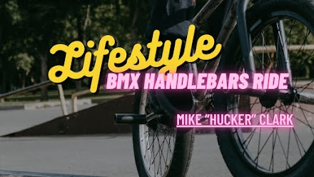Epic BMX Handlebars Ride | Mike "Hucker" Clark fährt auf dem Lenker durch einen Skatepark