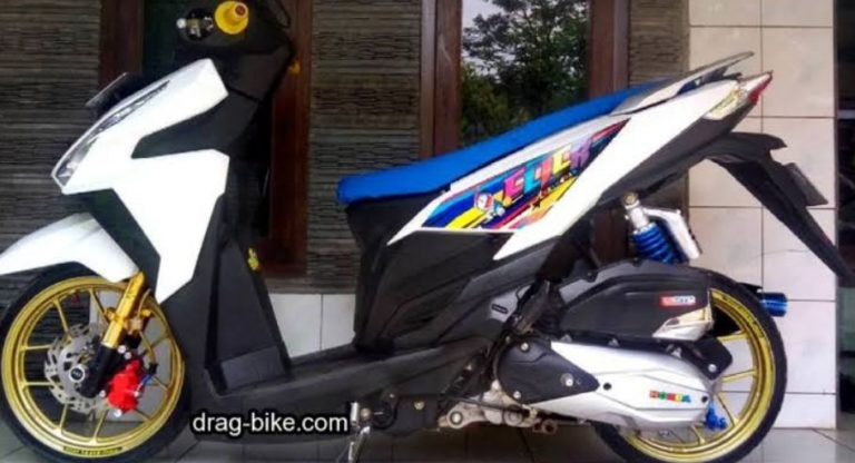 modifikasi vario 150 babylook putih simple