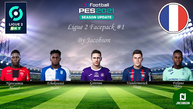 Ligue 2 Facepack #1 For eFootball PES 2021