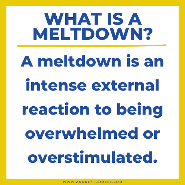 What is a sensory meltdown?