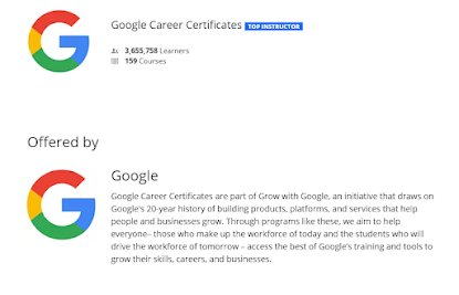 best Google Certification on Cousera