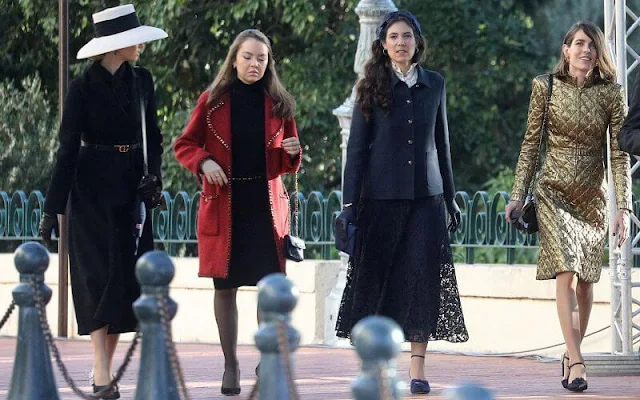 Princess Caroline, Princess Gabriella, Princess Stephanie, Charlotte Casiraghi, Tatiana Casiraghi, Beatrice Borromeo and Princess Alexandra