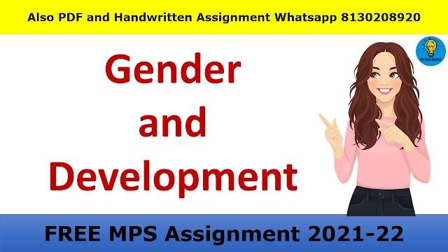 Gender and Development