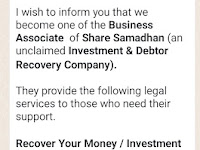 Share Samadhan an unclaimed Investment & Debtor Recovery Company