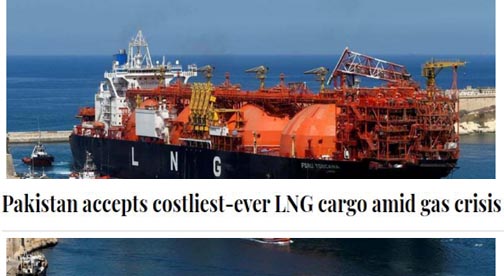Pakistan accepts costliest-ever LNG cargo amid gas crisis