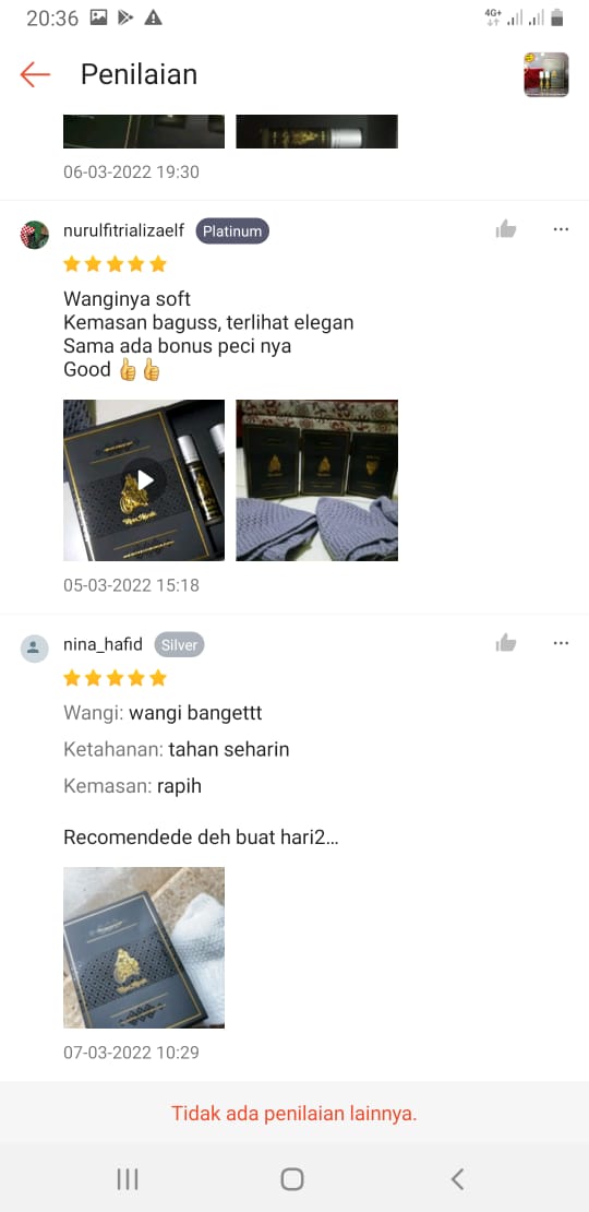 Testimoni Parfum Kasturi Man Hijrah