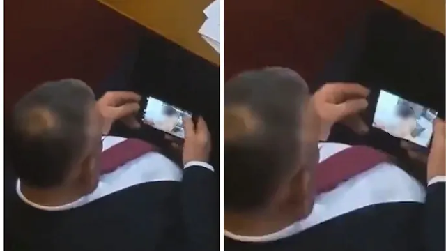 Diputado es sorprendido viendo pornografía en el parlamento