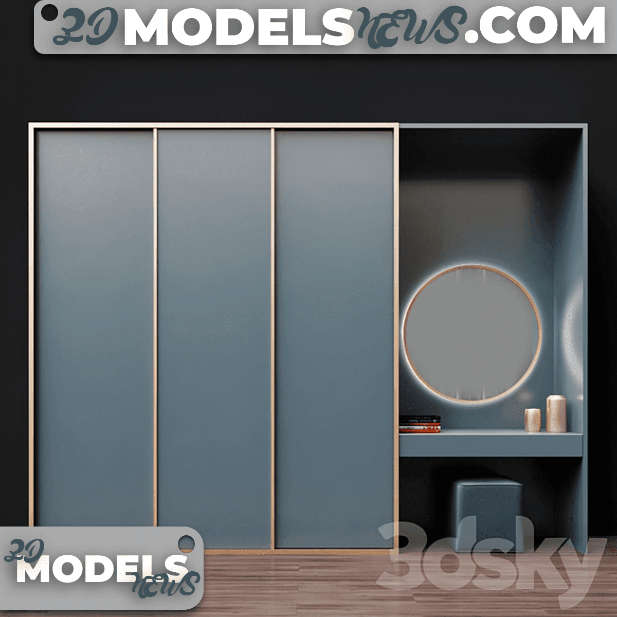 Furniture Composition Hallway Model 02 1