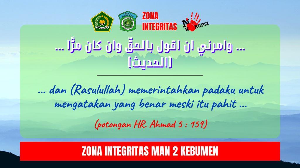 Zona Integritas MAN 2 Kebumen