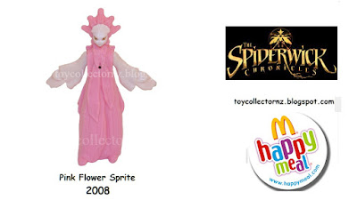 McDonalds Spiderwick Chronicles Happy Meal Toys 2008 Australia and New Zealand Pink Flower Sprite Toy Figure Fairy