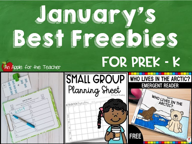Teacher Freebies for January PreK - K