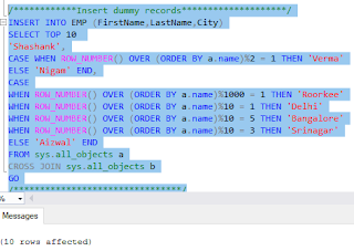 Algaestudy insert into Sql server