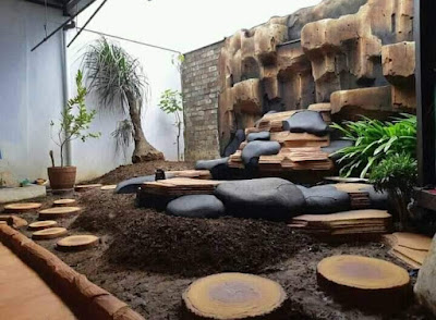 Kolam tebing - garden style