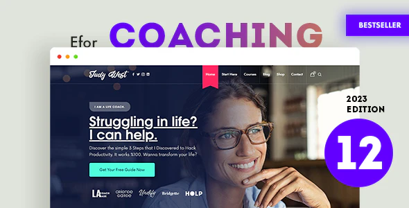 Efor Coaching & Online Courses WordPress Theme Free Download