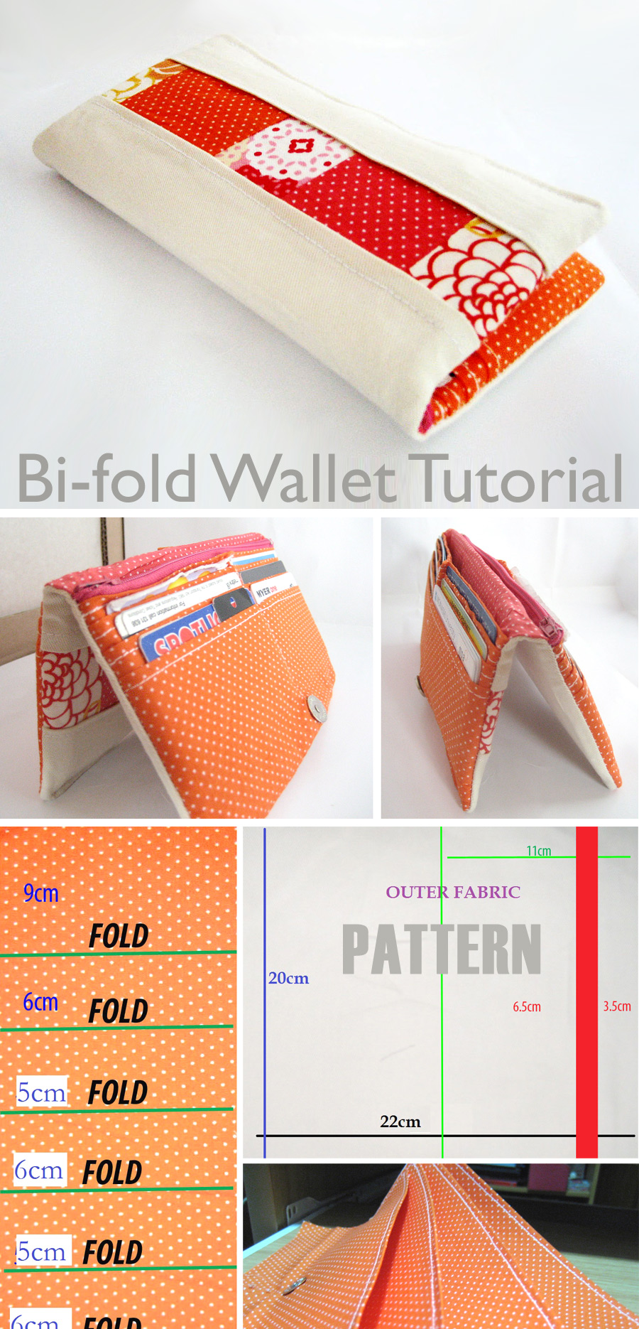 Bi-fold Wallet Tutorial & Pattern