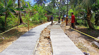 Pembangunan Cor Jalan Dusun Rantobatang Blok Ciruab Tahun 2021