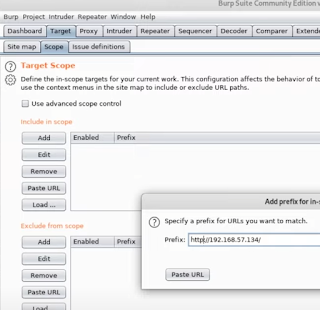 Burp suite - Scope