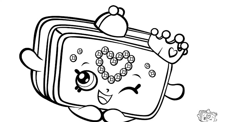 Coloring Page Of Princess Purse