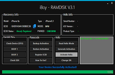 iBoy Ramdisk (iCloud Bypass Free)