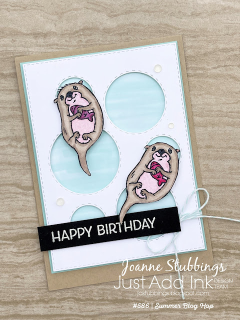 Jo's Stamping Spot - Just Add Ink Challenge #586 using Awesome Otters stamp set by Stampin' Up!
