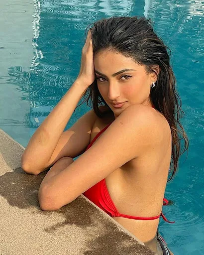 Palak Tiwari red bikini top hot actress