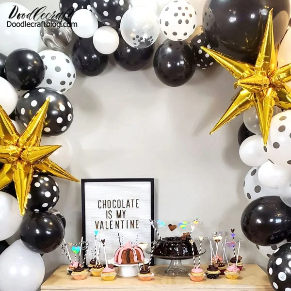 I love hosting simple parties with just enough decorations for everyone to feel excited but not to break the bank! Just add balloons, a letterboard and darling cupcakes!