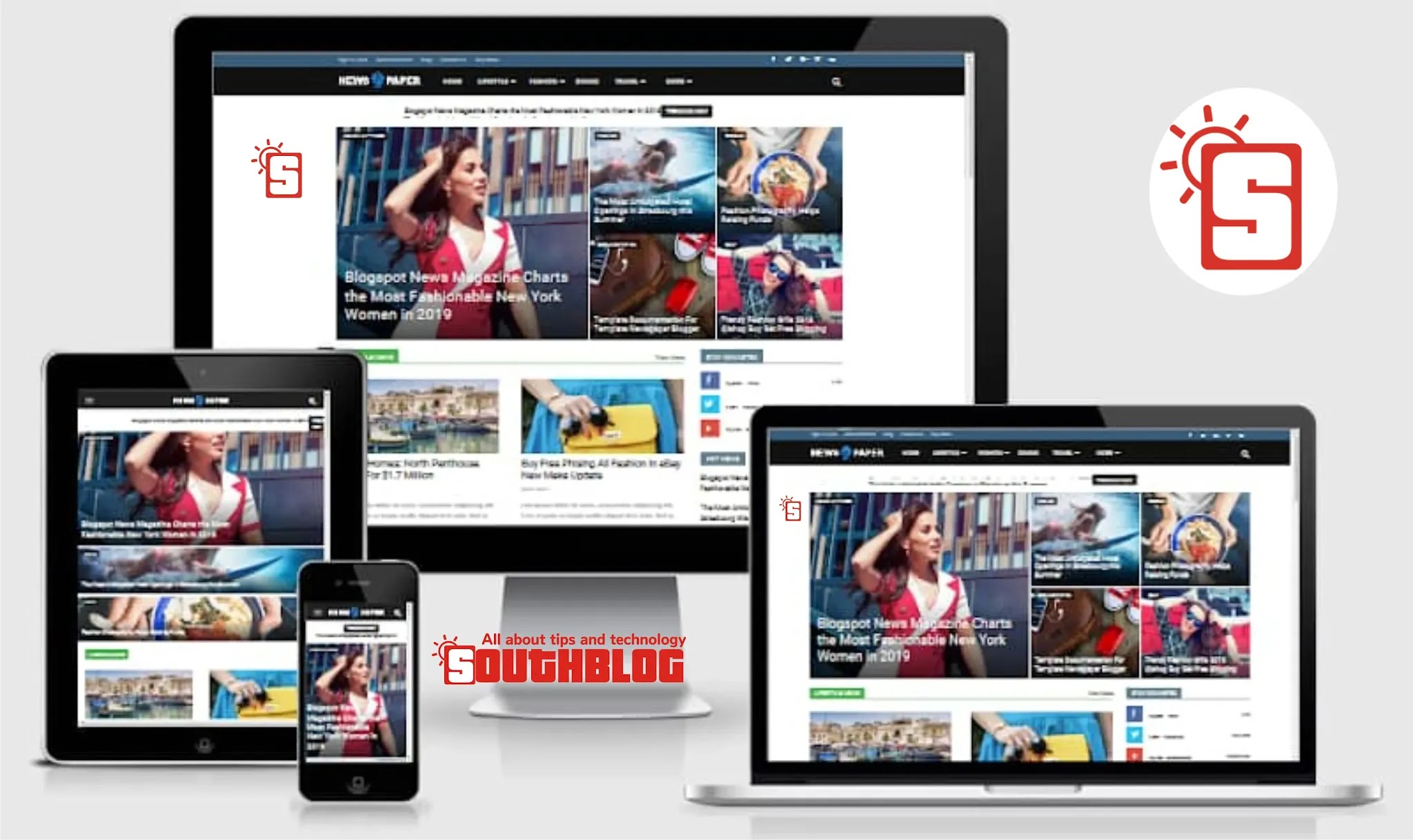 Newspaper 10 Blogger Template Free Download