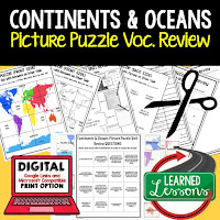 World Geography Picture Puzzle BUNDLE, Test Prep, Unit Review, Study Guide, World Geography Activities For Secondary Students